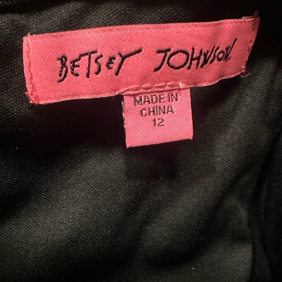 Betsey Johnson Black Tiered Midi Dress - Picture 6 of 6